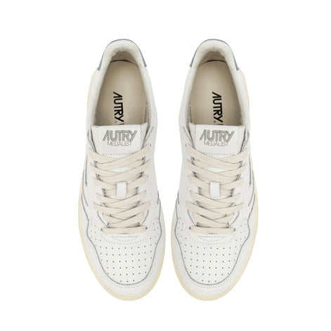 Autry White Leather Low Top Sneakers Autry