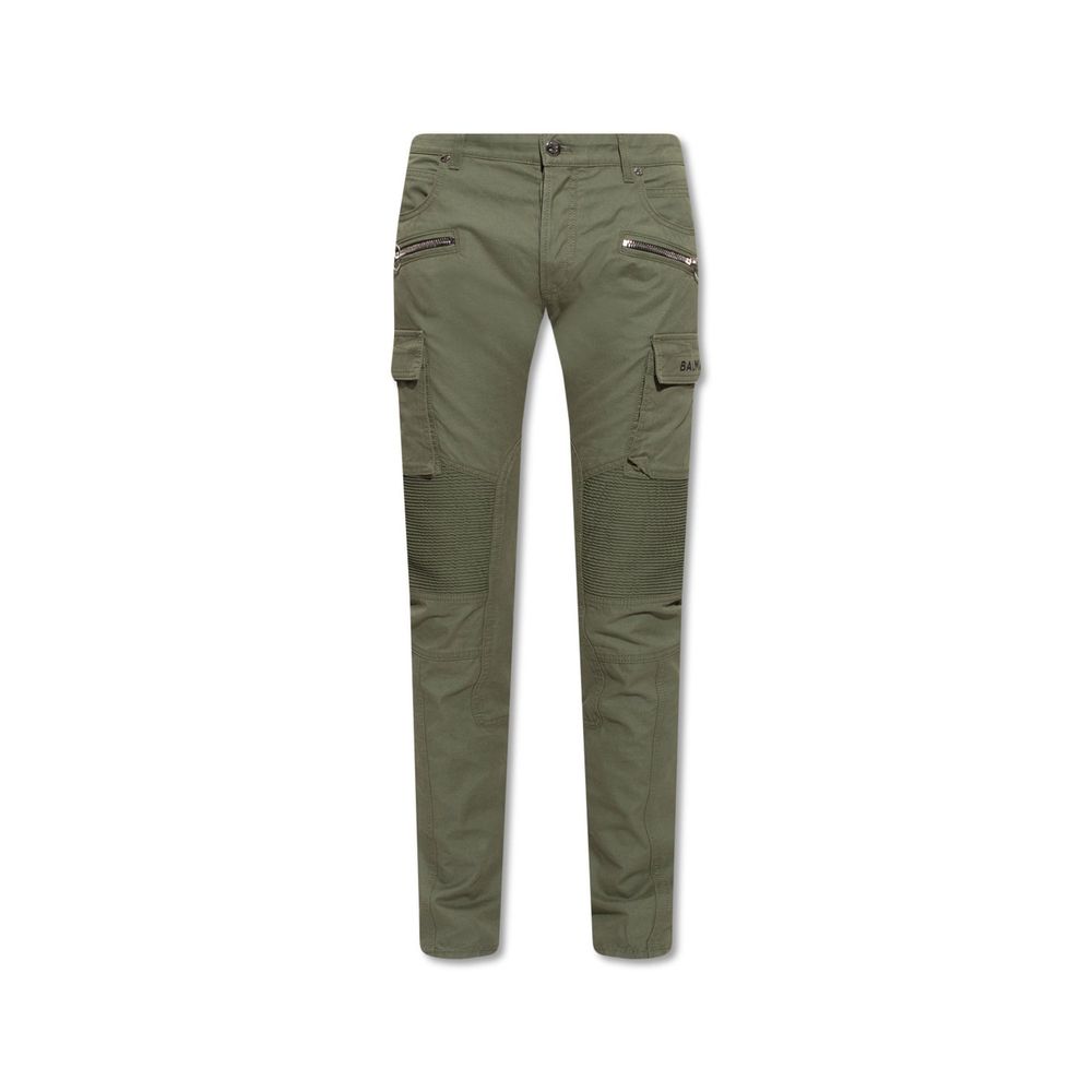 Balmain Bicolor Cotton Cargo Pants Balmain