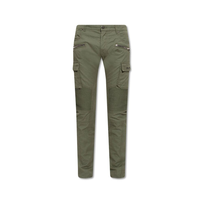 Balmain Bicolor Cotton Cargo Pants Balmain