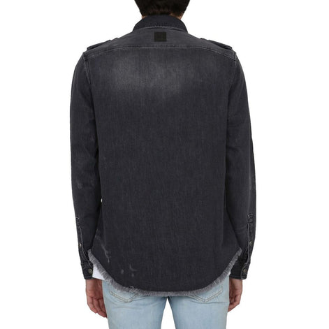 Balmain Black Denim Shirt Balmain