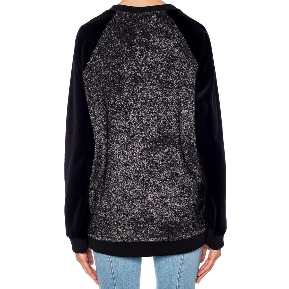 Balmain Black Elastane Sweatshirt Balmain