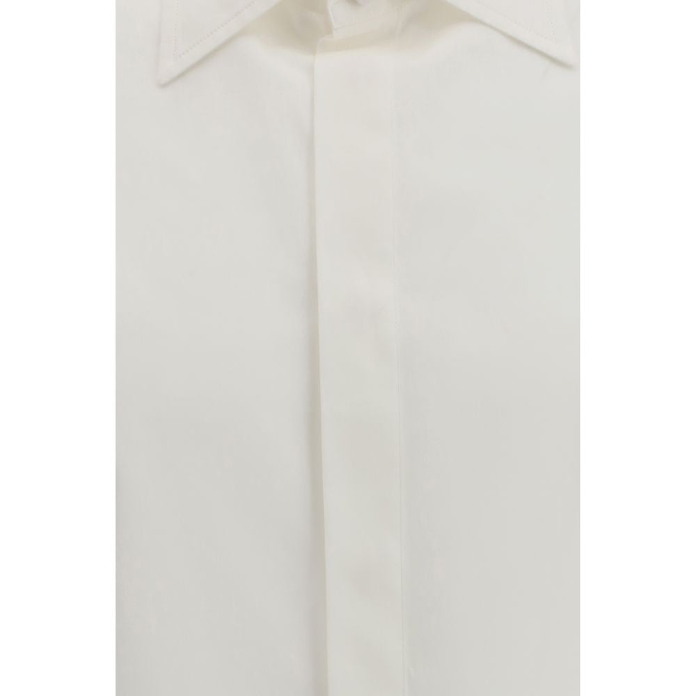 Valentino White Cotton Dress Shirt Valentino