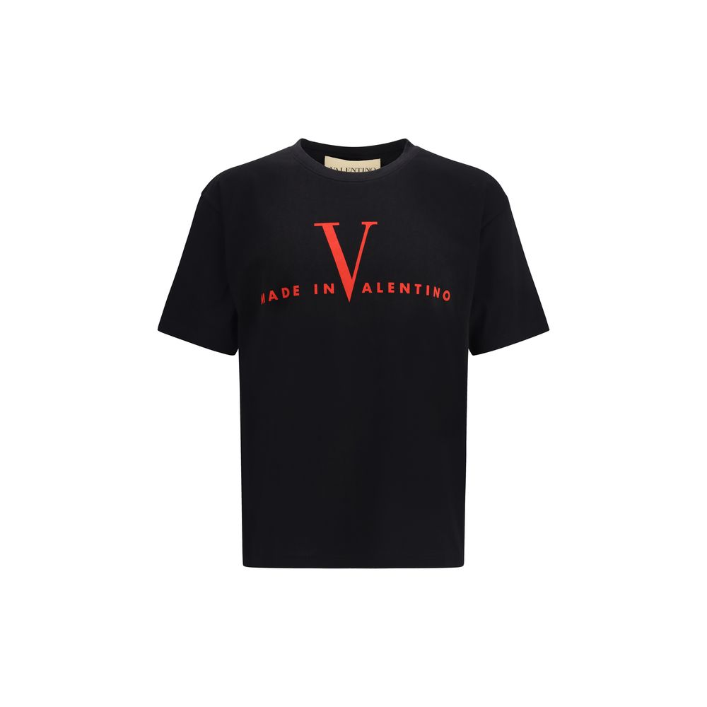 Valentino Black Cotton T-Shirt Valentino