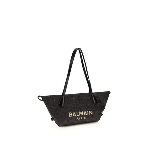 Balmain Black Raffia Shoulder Bag Balmain