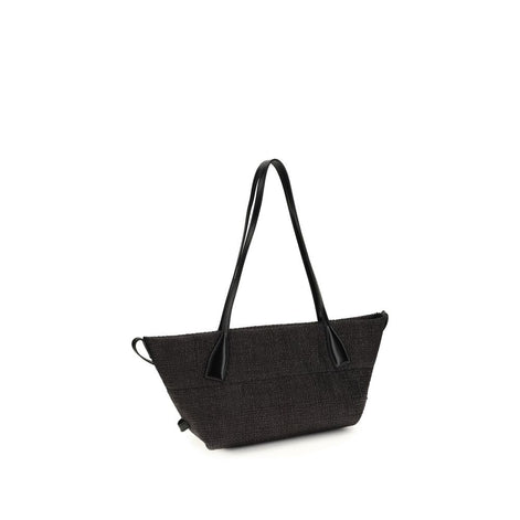 Balmain Black Raffia Shoulder Bag Balmain