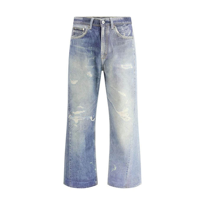 Our Legacy Blue Cotton Relaxed Fit Jeans