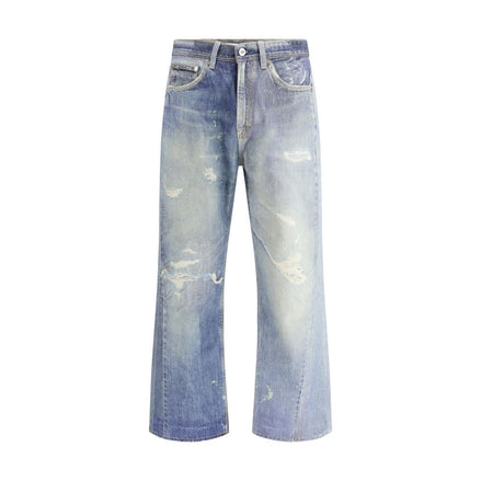 Our Legacy Blue Cotton Relaxed Fit Jeans