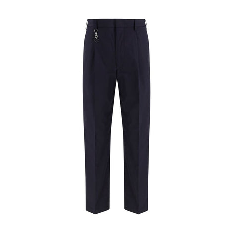 Prada Blue Cotton Dress Pants