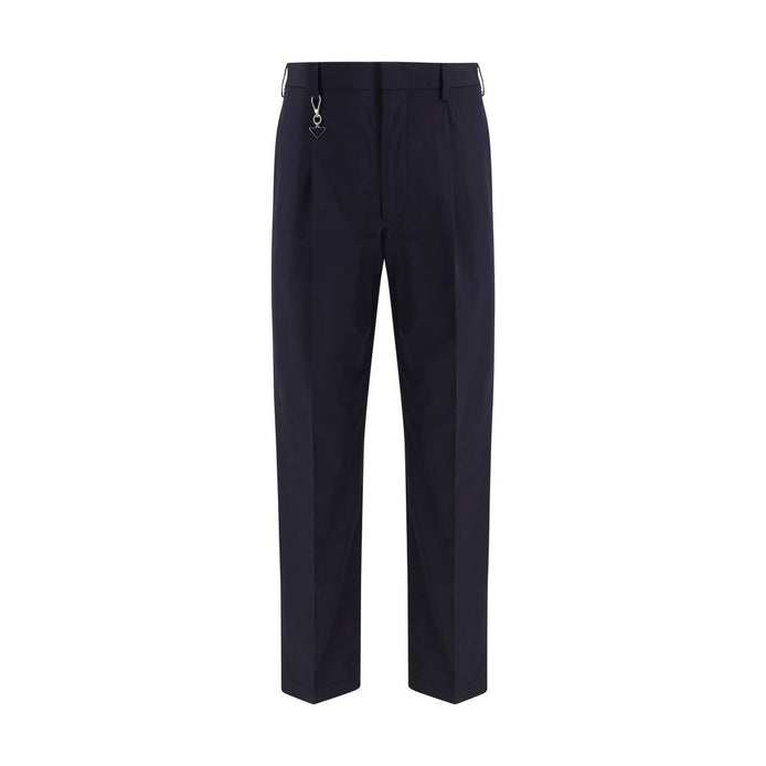 Prada Blue Cotton Dress Pants