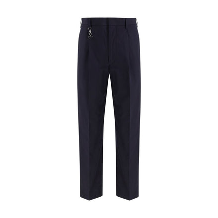 Prada Blue Cotton Dress Pants