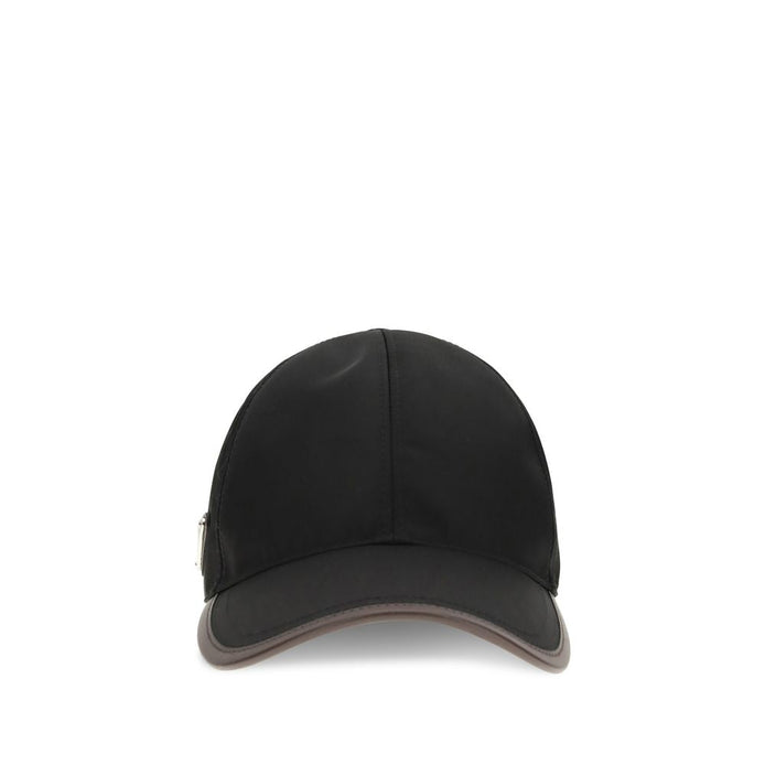Prada Black Recycled Polyamide Cap (Baseball Hat) Prada