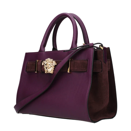 Versace Purple Leather Handbag Versace