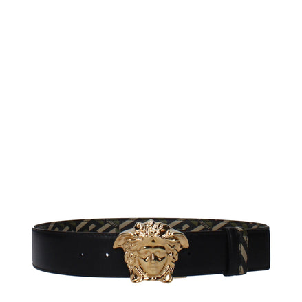 Versace Green Polyester Regular Belt Versace