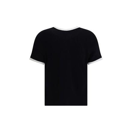 Versace Black Viscose T-Shirt Versace