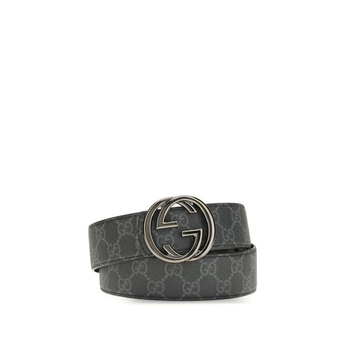 Gucci Black Calf Leather Bos Taurus Regular Belt Gucci