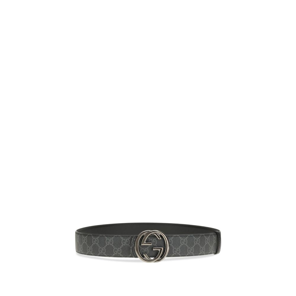 Gucci Black Calf Leather Bos Taurus Regular Belt Gucci