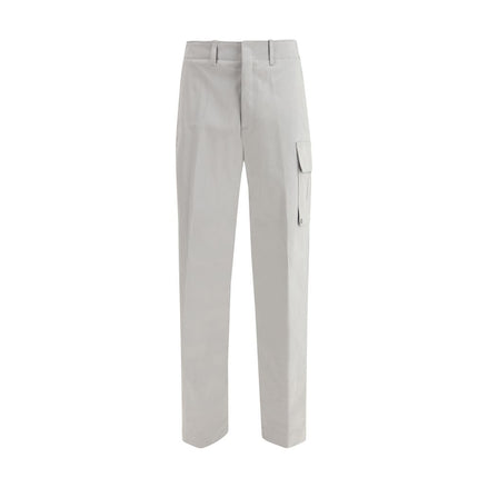 Fendi Silver Cotton Cargo Pants Fendi