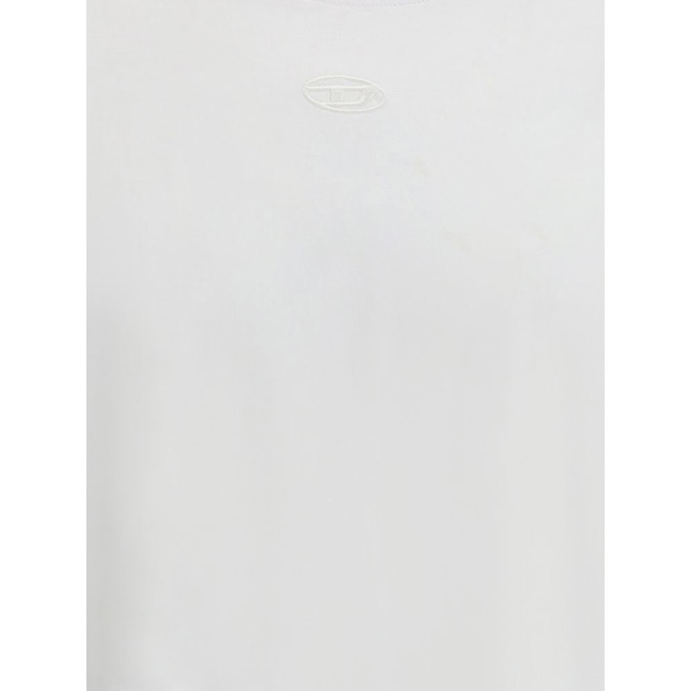 Diesel White Cotton T-Shirt Diesel