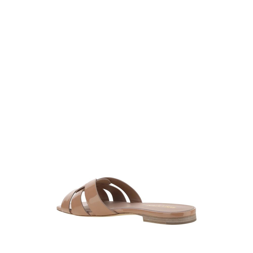Saint Laurent Multicolor Calf Leather Bos Taurus Flat Sandals Saint Laurent