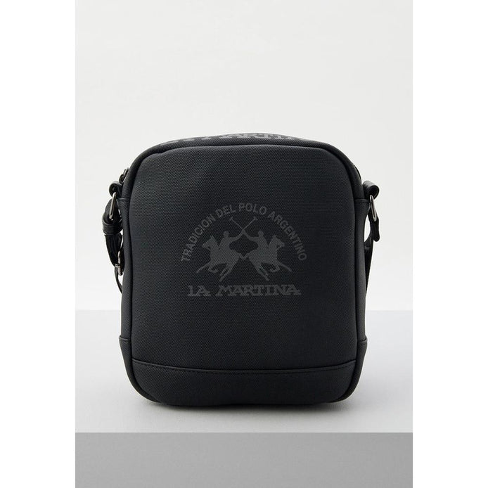 La Martina Black Polyethylene Crossbody Bag La Martina