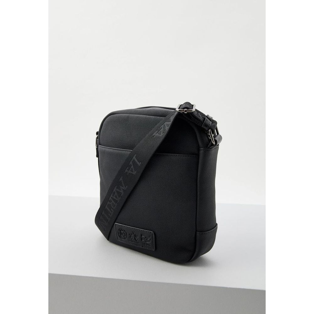 La Martina Black Polyethylene Crossbody Bag La Martina