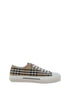 Burberry Brown Cotton Low Top Sneakers Burberry