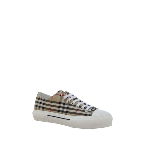 Burberry Brown Cotton Low Top Sneakers Burberry