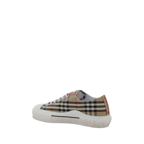Burberry Brown Cotton Low Top Sneakers Burberry