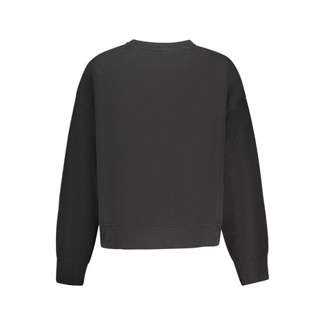 Pepe Jeans Black Cotton Women Sweatshirt Pepe Jeans