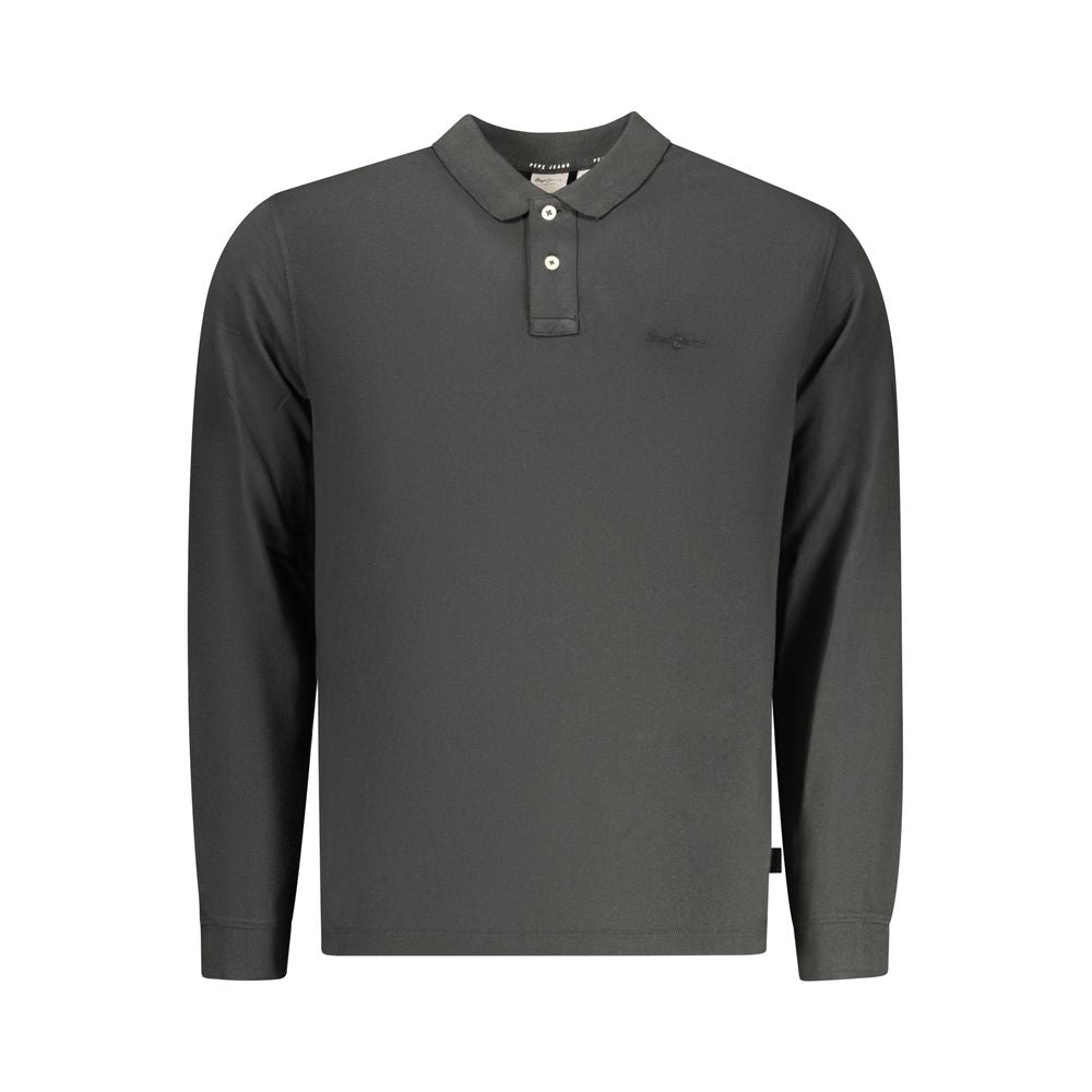 Pepe Jeans Black Cotton Men Polo Shirt Pepe Jeans