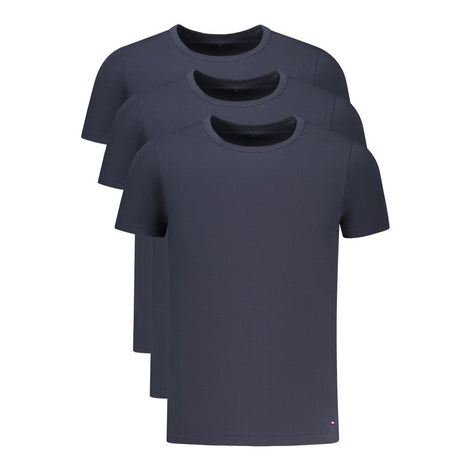 Tommy Hilfiger Blu Cotton Men T-Shirt Tommy Hilfiger