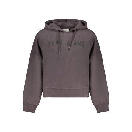 Pepe Jeans Black Cotton Women Sweatshirt Pepe Jeans