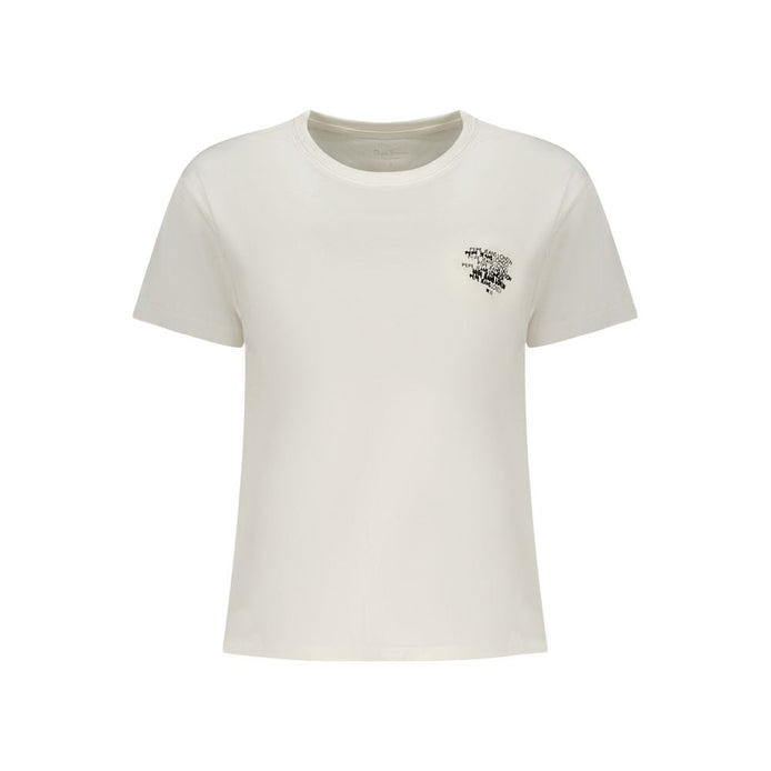 Pepe Jeans White Cotton Women T-Shirt Pepe Jeans