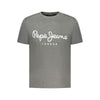 Pepe Jeans Grigio Cotton Men T-Shirt Pepe Jeans