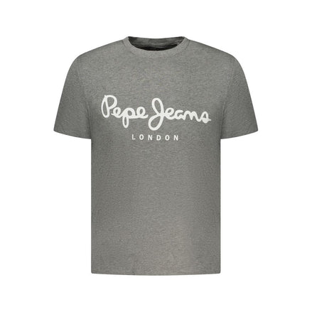 Pepe Jeans Grigio Cotton Men T-Shirt Pepe Jeans