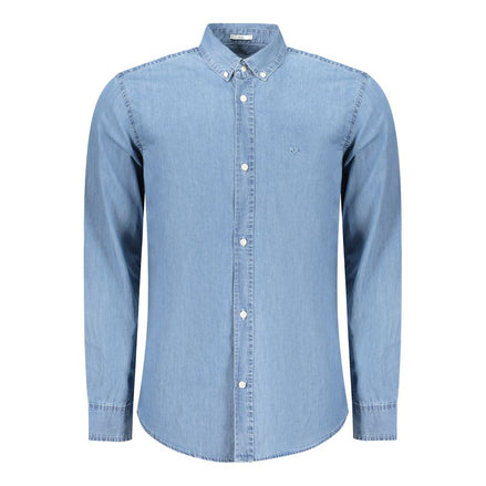 Pepe Jeans Azzurro Cotton Men Shirt Pepe Jeans