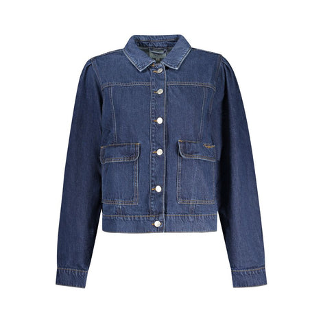 Pepe Jeans Blu Cotton Women Jacket Pepe Jeans