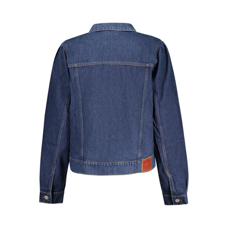 Pepe Jeans Blu Cotton Women Jacket Pepe Jeans