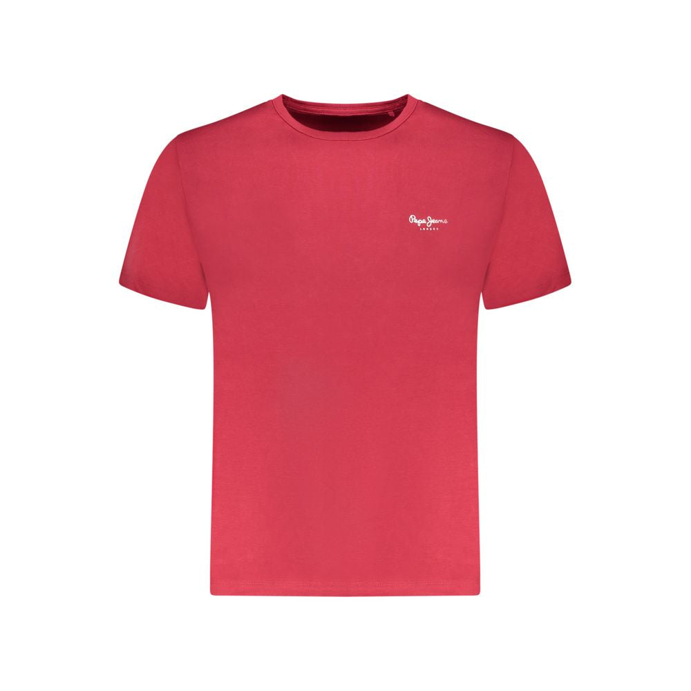 Pepe Jeans Rosso Cotton Men T-Shirt Pepe Jeans