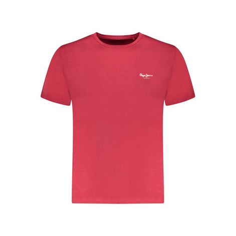 Pepe Jeans Rosso Cotton Men T-Shirt Pepe Jeans