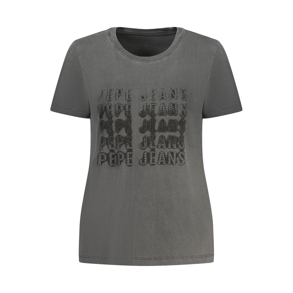 Pepe Jeans Nero Cotton Women T-Shirt Pepe Jeans
