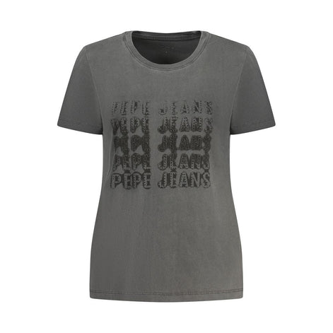 Pepe Jeans Nero Cotton Women T-Shirt Pepe Jeans