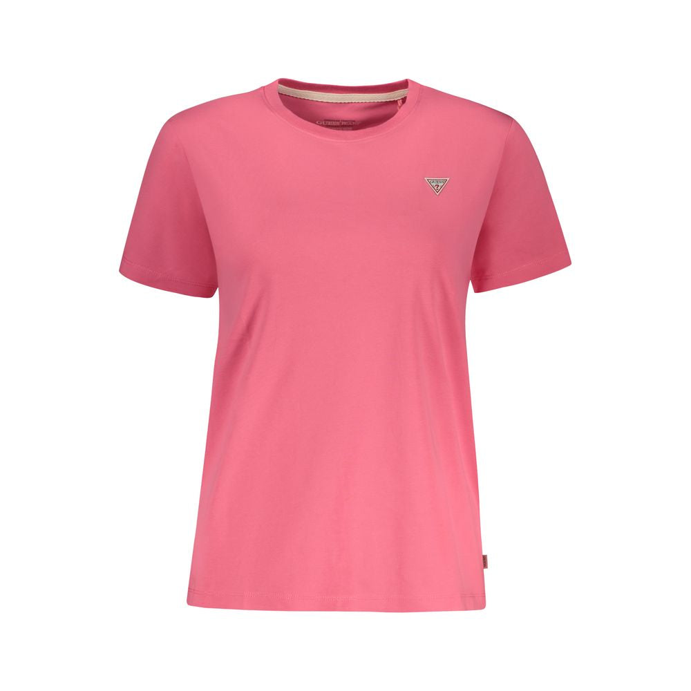 Guess Jeans Rosa Cotton Women T-Shirt Guess Jeans