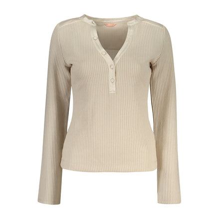 Guess Jeans Beige Polyester Women Sweater Guess Jeans