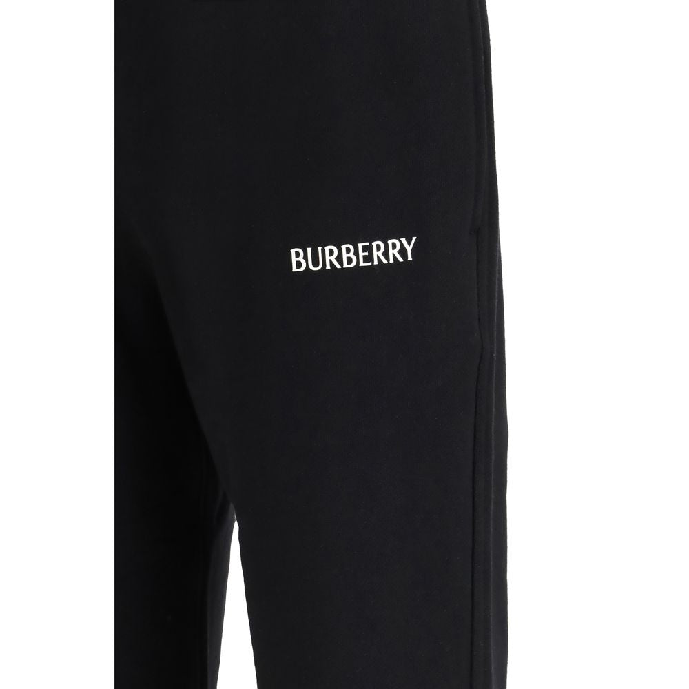 Burberry Black Cotton Joggers (Workout Pants) Burberry