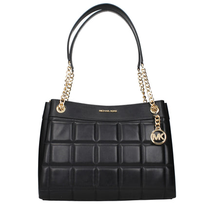 Michael Kors Black Leather Shoulder Bag Michael Kors