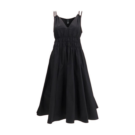 PINKO Black Cotton Casual Dress PINKO