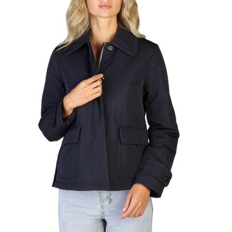 Geox Blue Polyester Bomber Geox