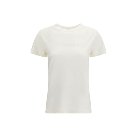 PINKO White Cotton T-Shirt PINKO