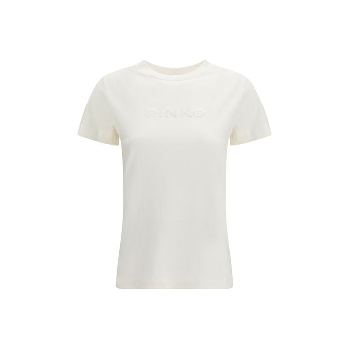 PINKO White Cotton T-Shirt PINKO